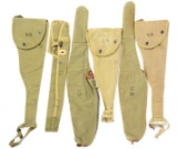 LOT OF SIX: SIX WORLD WAR II US ARMY M1A1 CARBINE CARRY CASES.