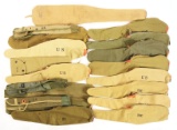 LARGE LOT OF REPRODUCTION AMERICAN WEB MILITARY GUN CASES.