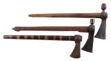 LOT OF 3: TOMAHAWKS AND COLONIAL AXE.