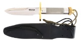 RANDALL MODEL 18 ATTACK SURVIVAL KNIFE WITH SCULL CRUSHER.