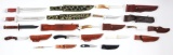 LOT OF 12: FIXED BLADE KNIVES BY CASE AND PUMA.