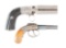 (A) LOT OF TWO PERCUSSION PEPPERBOXES: ONE MARIETTE AND ONE MANHATTAN.