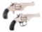(A) LOT OF TWO: SMITH & WESSON MODEL 1 - 1/2 AND 5TH MODEL REVOLVERS.