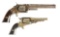 (A) LOT OF TWO: SMITH & WESSON NUMBER 2 ARMY .32 RF AND REMINGTON .31 RF NEW MODEL POCKET REVOLVERS.