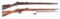 (A) LOT OF TWO: SPRINGFIELD MODEL 1873 TRAPDOOR AND DUTCH BEAUMONT RIFLES.
