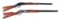 (A) LOT OF 2: WINCHESTER 1873 .32 WCF AND 1886 .45-90 WCF LEVER ACTION RIFLE.