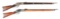 (A) LOT OF TWO: WINCHESTER 1873 LEVER ACTION MUSKETS.