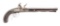 (A) AN IMPRESSIVELY LARGE FLINTLOCK GENTLEMAN'S PISTOL BY RIGBY, DUBLIN.