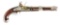 (A) SIMEON NORTH MODEL 1819 FLINT LOCK US PISTOL DATED 1821.