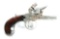 (A) DIMINUTIVE DOUBLE BARREL FLINTLOCK BOXLOCK PISTOL.