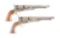 (A) LOT OF TWO: COLT CIVIL WAR MODEL 1860 ARMY PERCUSSION REVOLVERS MADE IN 1863.