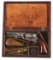 (A) CASED COLT 1849 POCKET PERCUSSION REVOLVER.