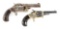 (A) LOT OF 2: SMITH & WESSON AND WHITNEY REVOLVERS.