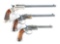 (C) LOT OF 3: STEVENS PISTOLS.