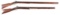 (A) LOT OF TWO: KEMP AND NOGGLE PERCUSSION RIFLES.