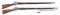 (A) LOT OF 2 CIVIL WAR PERCUSSION MUSKETS: S.N. & W.T.C CONTRACT 1861 & MODEL 1842 WITH PALMETTO MAR