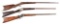(A) LOT OF THREE: TWO BROWNING 1878 .40-70 SINGLE SHOT RIFLES AND .40-50 SINGLE SHOT RIFLE.