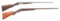 (A) LOT OF 2 WILKES BARRE SIDE BY SIDE SHOTGUNS.