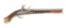(A) GOOD NAPOLEONIC ERA ENGLISH LONG SEA SERVICE FLINTLOCK PISTOL.