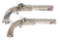 (A) PAIR OF SCOTTISH HIGHLAND RAM'S HORN BUTT PERCUSSION DRESS PISTOLS BY ALEXANDER MARTIN OF GLASGO