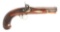 (A) DERINGER BELT PERCUSSION PISTOL.