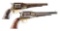 (A) LOT OF 2: REMINGTON 1858 PERCUSSION REVOLVERS.
