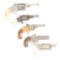 (A) LOT OF FIVE: FIVE ANTIQUE HANDGUNS.