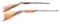 (A)LOT OF TWO: J. NOWOTNY .44 DOUBLE RIFLE AND AUSTRIAN SCHUETZEN 8.15 SINGLESHOT RIFLE