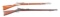 (A) LOT OF 2: ANTIQUE SPRINGFIELD RIFLES.