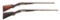 (A) LOT OF TWO: TWO WILKES BARRE SIDE BY SIDE SHOTGUNS.