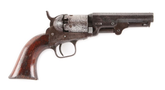 (A) COLT 1849 POCKET PERCUSSION REVOLVER, MADE IN 1861.