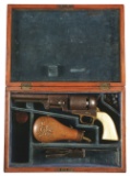(A) COLT FIRST MODEL DRAGOON PERCUSSION REVOLVER WITH CASE.