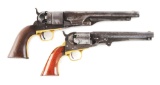 (A) LOT OF TOW: BRACE OF CIVIL WAR PERIOD COLT AND MANHATTAN REVOLVERS.