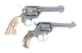 (A) LOT OF TWO: COLT SINGLE ACTION ARMY AND LIGHTNING REVOLVERS.