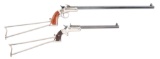 (A) LOT OF 2: HIGH CONDITION STEVENS SINGLE SHOT POCKET RIFLES.