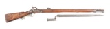 (A) AUSTRIAN .75 CALIBER PERCUSSION RIFLE WITH SABER BAYONET