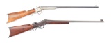 (A) LOT OF TWO: FRANK WESSON .32 AND MARLIN BALLARD .22 SINGLE SHOT RIFLES.