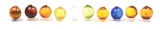 LOT OF TEN: TEN GLASS TARGET BALLS.
