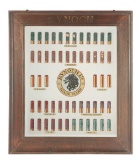 INCREDIBLY RARE FRAMED KYNOCH SHOTSHELL DISPLAY MIRROR.