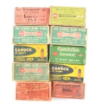 LOT OF 10 BOXES OF AMMUNITION.