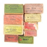 LOT OF 9 BOXES OF AMMUNITION.