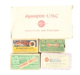 COLLECTORS LOT OF FIVE: FIVE BOXES OF AMMUNITION.