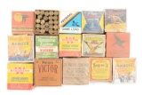 LARGE LOT OF SHOTGUN SHELLS IN WOODEN CRATE.
