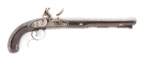 (A) AN IMPRESSIVELY LARGE FLINTLOCK GENTLEMAN'S PISTOL BY RIGBY, DUBLIN.