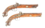 (A) LOT OF 2: SPANISH PERCUSSION TARGET PISTOLS.