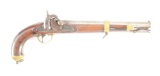(A) US SPRINGFIELD MODEL 1855 SINGLE SHOT MARTIAL PISTOL CARBINE, DATED 1855.