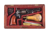 (A) CASED COLT 1855 SIDEHAMMER (ROOT) PERCUSSION REVOLVER.