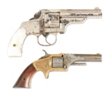 (A) LOT OF TWO: MERWIN AND HULBERT FOURTH MODEL POCKET AND AMERICAN STANDARD TOOL COMPANY REVOLVERS.
