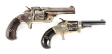 (A) LOT OF 2: SMITH & WESSON AND WHITNEY REVOLVERS.
