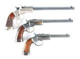 (C) LOT OF 3: STEVENS PISTOLS.